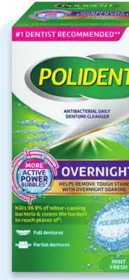 Walmart Polident overnight denture cleansers offer