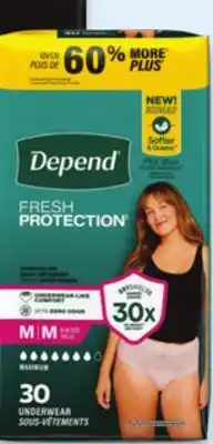 Walmart Depend incontinence products offer