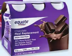 Walmart Equate high protein meal replacement shakes offer