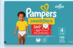 Walmart Pampers Swaddlers, Swaddlers 3600 or Cruisers 3600 huge pack diapers offer