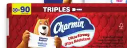 Walmart Charmin bathroom tissue 30 = 90 rolls offer
