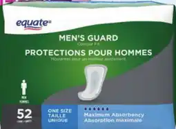 Walmart Equate incontinence guard for men 52s offer