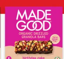 Walmart MadeGood granola bars offer