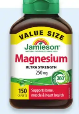 Walmart Jamieson magnesium ultra strength or magnesium bisglycinate offer