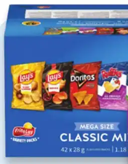 Walmart Frito-Lay snacks variety pack 42s offer