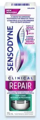 Walmart Sensodyne Clinical Repair Deep Clean or Active White toothpaste offer