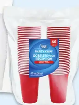 Walmart Great Value red colour cups 60s offer