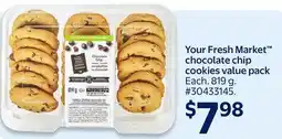 Walmart Your Fresh Market chocolate chip cookies value pack offer