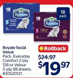 Walmart Royale facial tissue offer