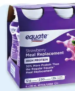 Walmart Equate high protein meal replacement shakes offer