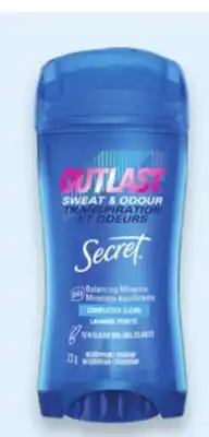 Walmart Old Spice or Secret Outlast deodorants offer
