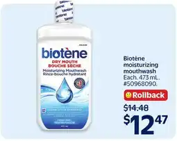 Walmart Bioténe moisturizing mouthwash offer