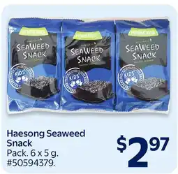 Walmart Haesong Seaweed Snack offer