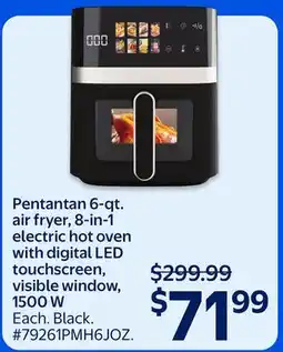 Walmart 8-in-1 electric hot oven with digital LED touchscreen offer