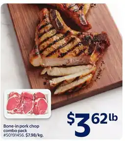 Walmart Maple Leaf bone-in pork chop combo pack offer