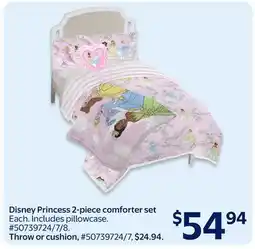 Walmart Disney Princess 2 Piece Comforter Set offer
