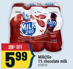Marché Adonis Milk2Go 1% chocolate milk offer