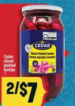 Marché Adonis Cedar sliced pickled turnips offer