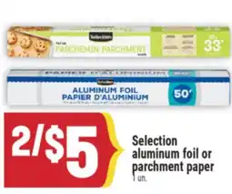Marché Adonis Selection aluminum foil or parchment paper offer