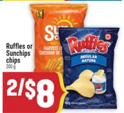 Marché Adonis Ruffles or Sunchips chips offer