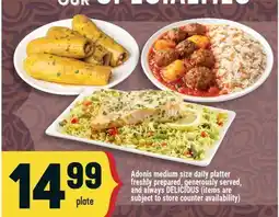 Marché Adonis Adonis medium size daily platter offer