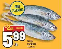 Marché Adonis fresh sardines offer