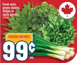 Marché Adonis fresh mint, green onions, italian or curly parsley offer