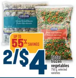 Marché Adonis Cedar frozen vegetables offer