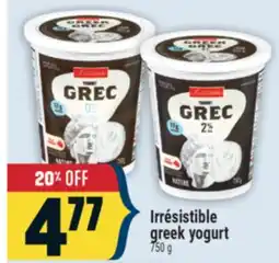 Marché Adonis Irrésistible greek yogurt offer