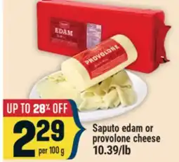 Marché Adonis Saputo edam or provolone cheese offer