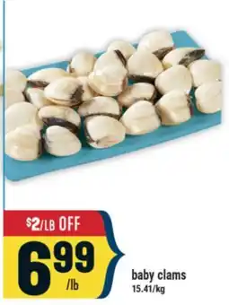 Marché Adonis baby clams offer