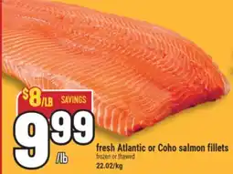 Marché Adonis fresh Atlantic or Coho salmon fillets offer