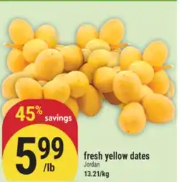 Marché Adonis fresh yellow dates offer