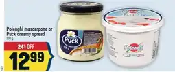 Marché Adonis Polenghi mascarpone or Puck creamy spread offer