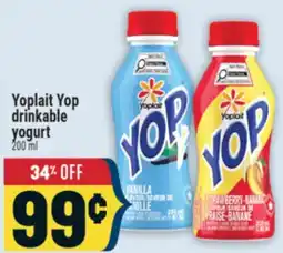 Marché Adonis Yoplait Yop drinkable yogurt offer