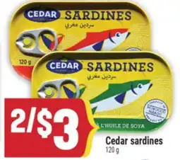 Marché Adonis Cedar sardines offer