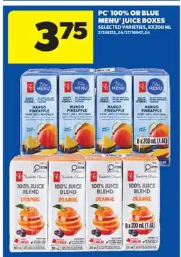 Real Canadian Superstore PC 100% OR BLUE BERRY BOXES offer