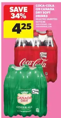 Real Canadian Superstore COCA-COLA OR CANADA DRY SOFT DRINKS offer