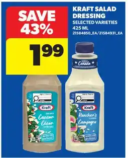 Real Canadian Superstore KRAFT SALAD DRESSING offer