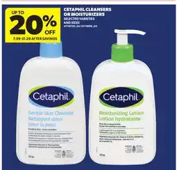 Real Canadian Superstore CETAPHIL CLEANSERS OR MOISTURIZERS offer