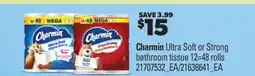 Real Canadian Superstore CHARMIN ULTRA SOFT OR STRONG BATHROOM TISSUE, 12-48 ROLLS offer