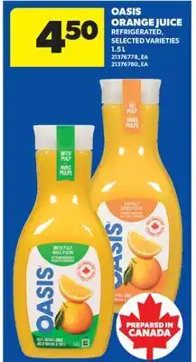 Real Canadian Superstore OASIS ORANGE JUICE offer