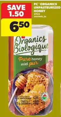 Real Canadian Superstore PC ORGANICS UNPASTEURIZED HONEY offer