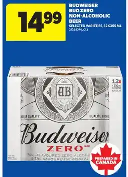 Real Canadian Superstore BUDWEISER BUD ZERO NON-ALCOHOLIC BEER offer