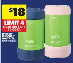 Real Canadian Superstore EVERYDAY ESSENTIALS COMFORTERS offer