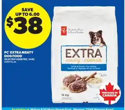 Real Canadian Superstore PC EXTRA MEATY DOG FOOD offer