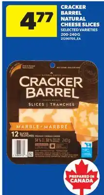 Real Canadian Superstore CRACKER BARREL NATURAL CHEESE SLICES offer