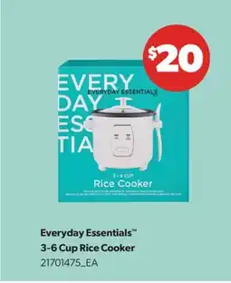 Real Canadian Superstore EVERYDAY ESSENTIALS 3-6 CUP RICE COOKER offer