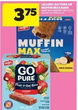 Real Canadian Superstore LECLERC GO PURE OR MUFFIN MAX BARS offer