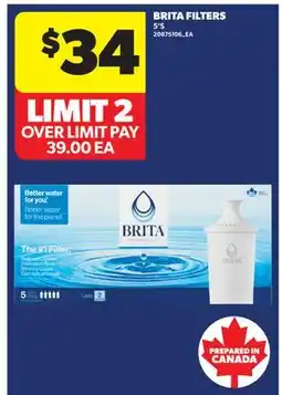 Real Canadian Superstore BRITA FILTERS, 5'S offer